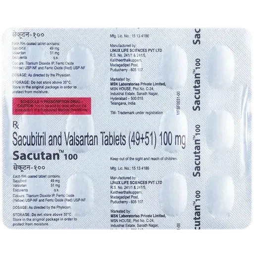 sacutan 100mg tablet 14's